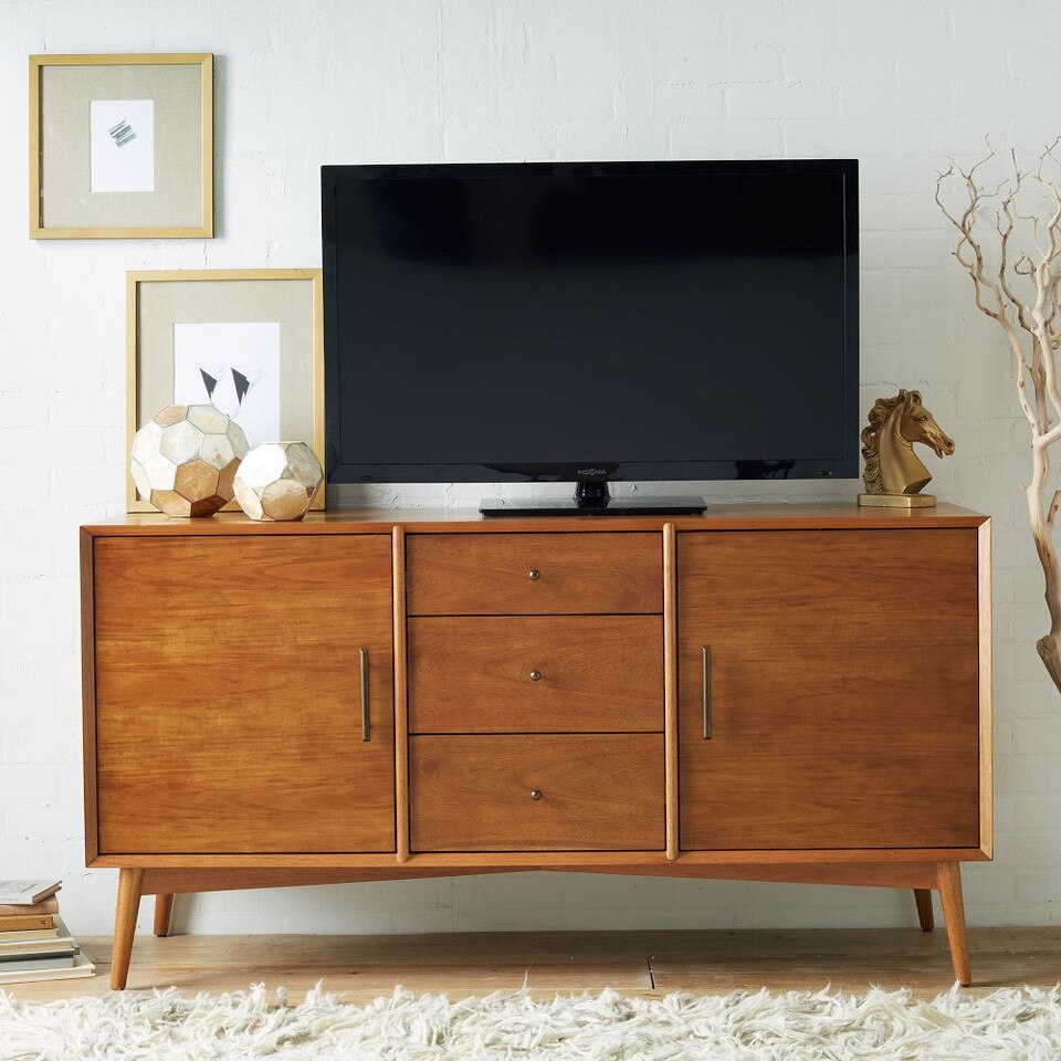 MidCentury Media Console (147 cm) west elm Australia